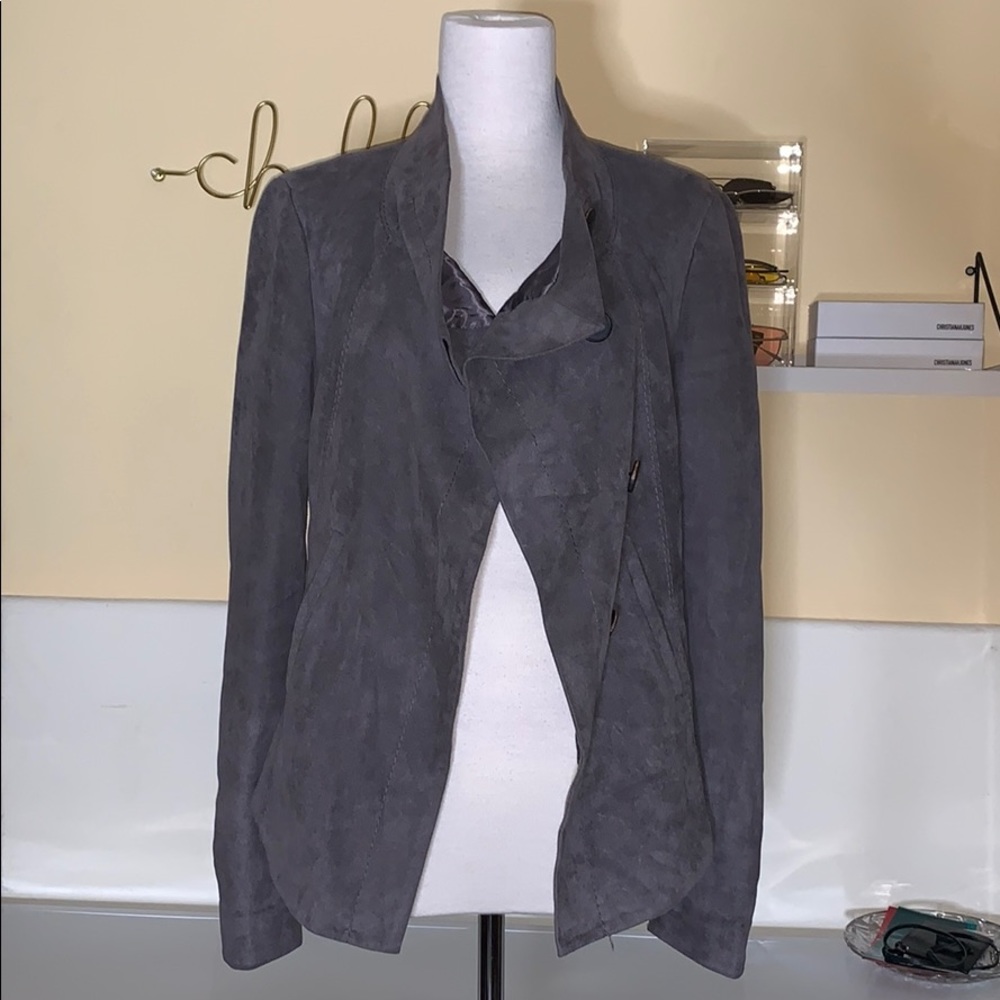 BCBGMaxAzria Faux Suede Jacket